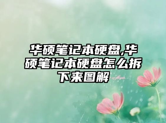 華碩筆記本硬盤,華碩筆記本硬盤怎么拆下來圖解