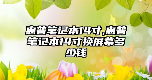 惠普筆記本14寸,惠普筆記本14寸換屏幕多少錢(qián)