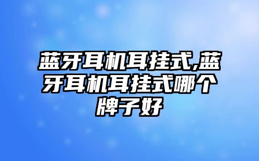 藍(lán)牙耳機(jī)耳掛式,藍(lán)牙耳機(jī)耳掛式哪個牌子好